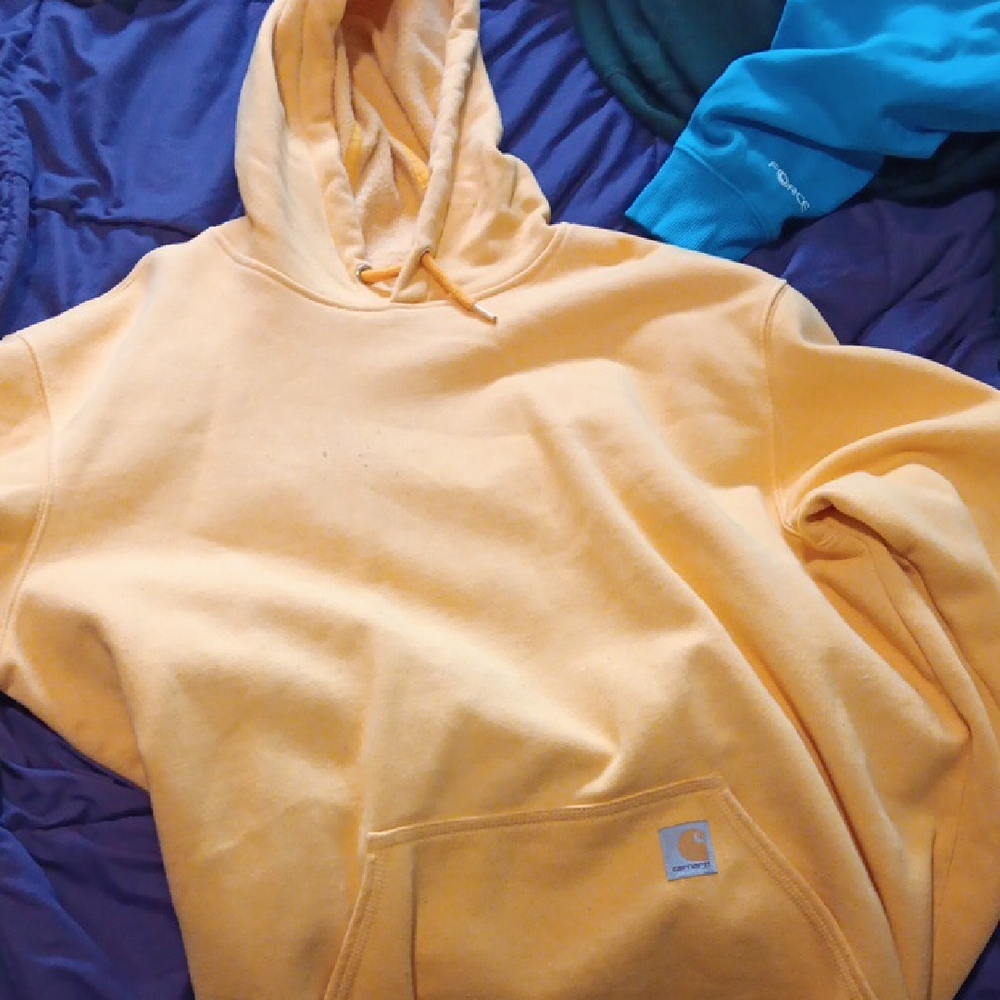 Carhartt Men's Yellow Hoodie